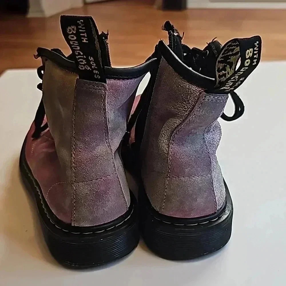 Dr. Martens girls tie dye suede boots size 2
